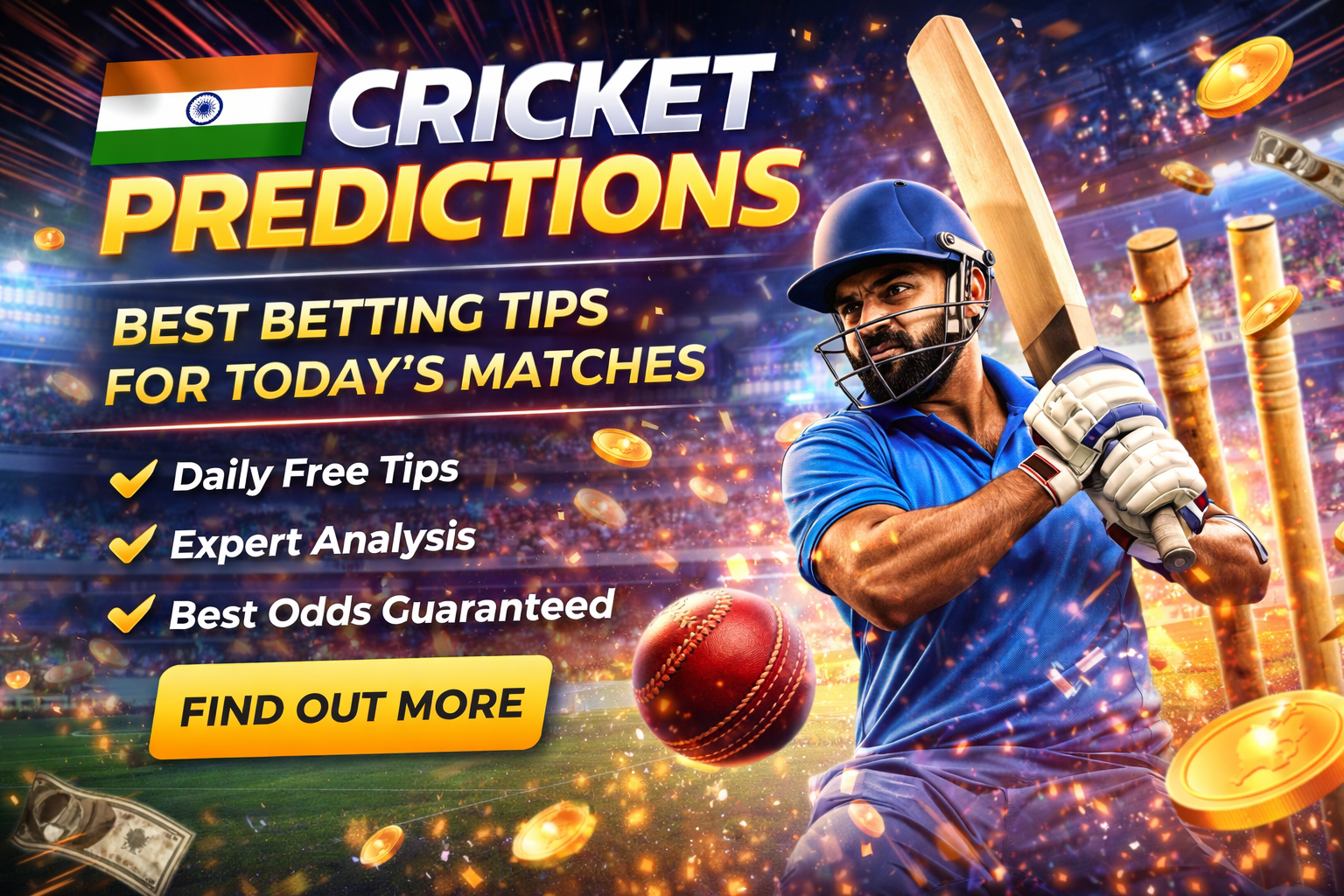 Cricket predictions homepage section banner