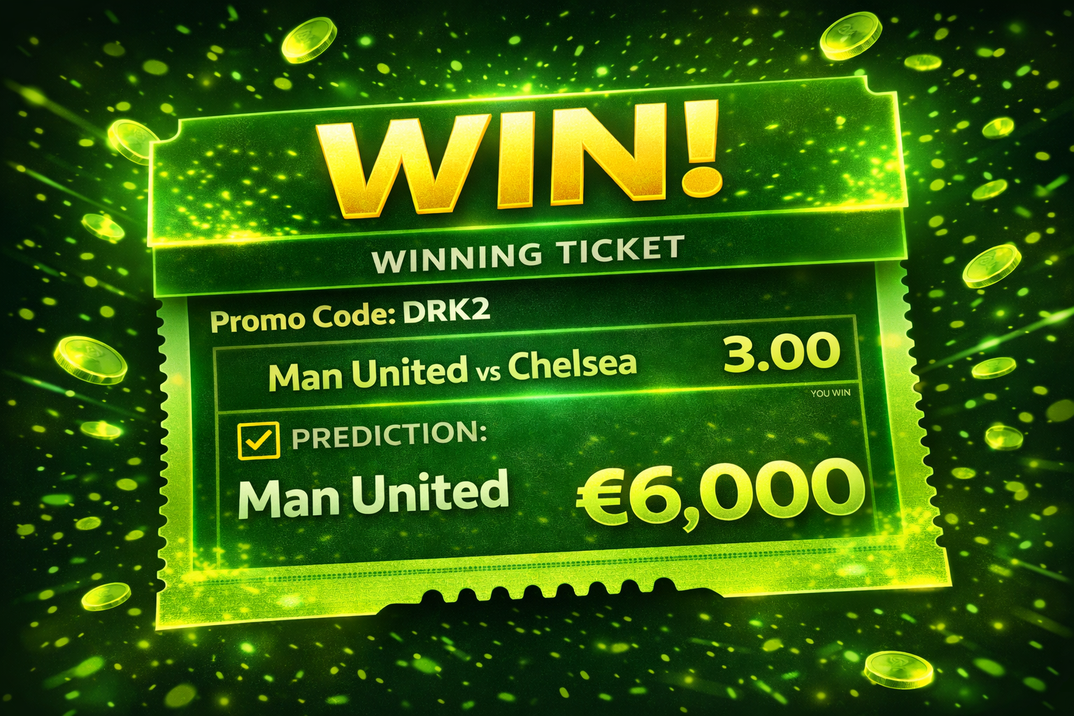Football betting ticket